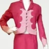 Fran Drescher The Nanny S04 Pink Cotton Jacket