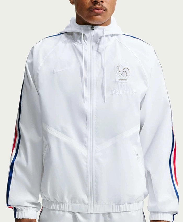 France 2026 World Cup Jacquemes Nike Full Zip White Hooded Jacket