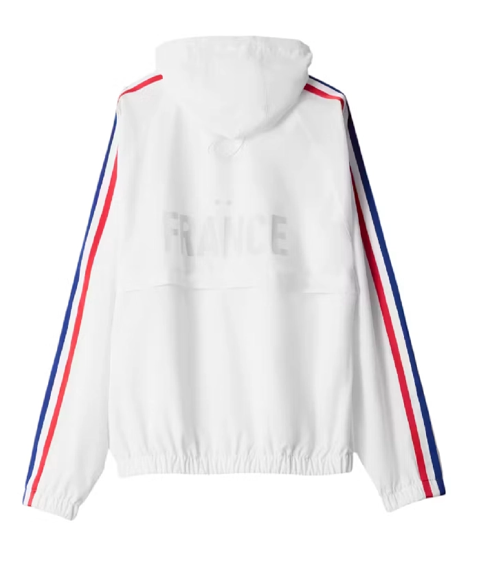 France 2026 World Cup Jacquemes Unisex Nike Full Zip White Hooded Anthem Jacket