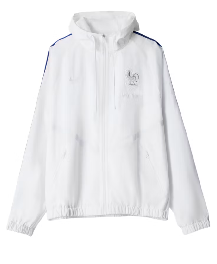 France World Cup Jacquemes Unisex Nike Full Zip White Hooded Anthem Jacket