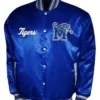 Franchise Club Memphis Tigers Full Snap Satin Royal Jacket