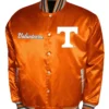 Franchise Club Tennessee Volunteers Full Snap Orange Varsity Satin Jacket