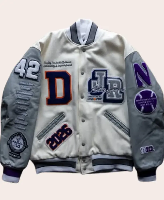 Franck Kepnang Jackie Robinson Letterman Jacket - Image 2
