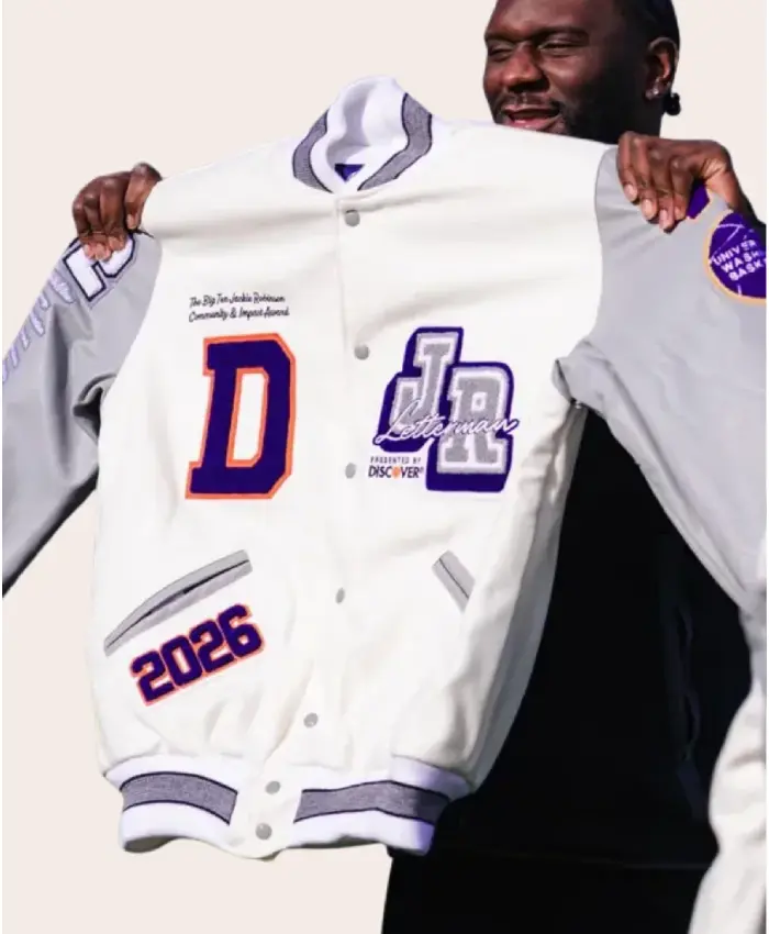 Franck Kepnang Jackie Robinson Letterman Jacket - Image 3
