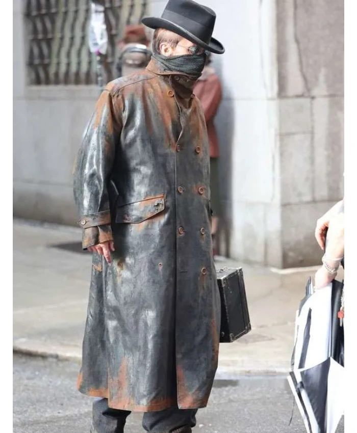 Frankensteins Monster The Bride Christian Bale Black Leather Coat