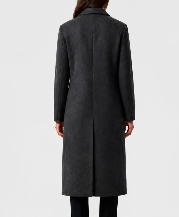 Furious 2026 Emmy Rossum Charcoal Grey Wool Coat Women