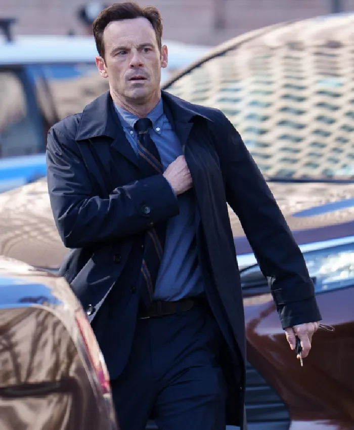 Furious 2026 Scoot McNairy Black Cotton Overcoat