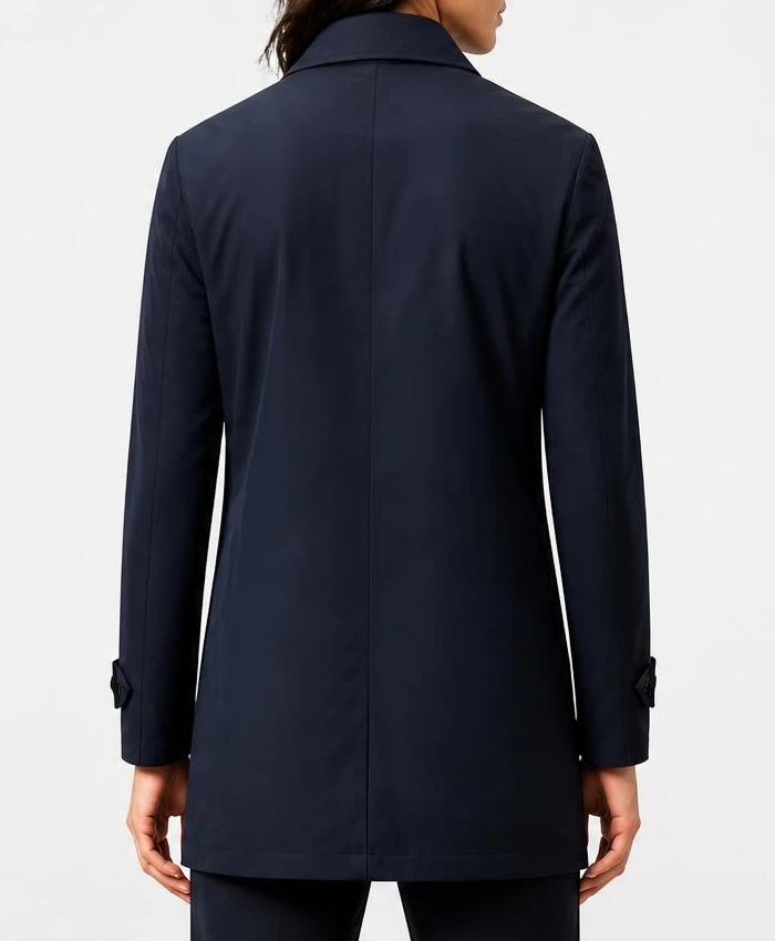 Furious 2026 Scoot McNairy Navy Cotton Overcoat Women