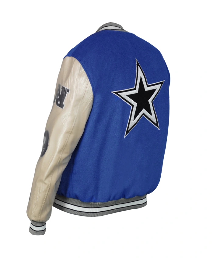 GOLF WANG Dallas Cowboys Letterman Blue Jacket