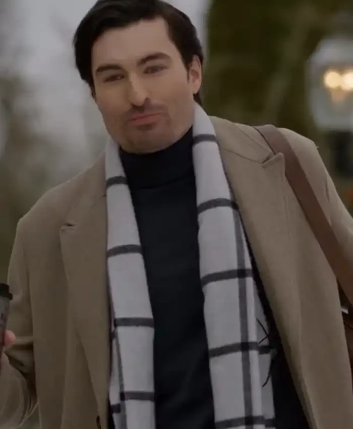 Gabriel 2023 Movie 12 Dares Of Christmas Sean Yves Lessard Brown Peacoat