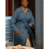 Gaby Shrinking TV Series S03 Jessica Williams Denim Trench Coat