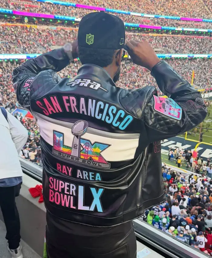 Gee Scott Sr Super Bowl LX Leather Jacket - Image 2