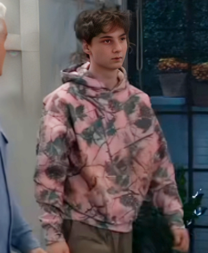 General Hospital 2025 Finn Francis Carr Pink Camo Print Hoodie