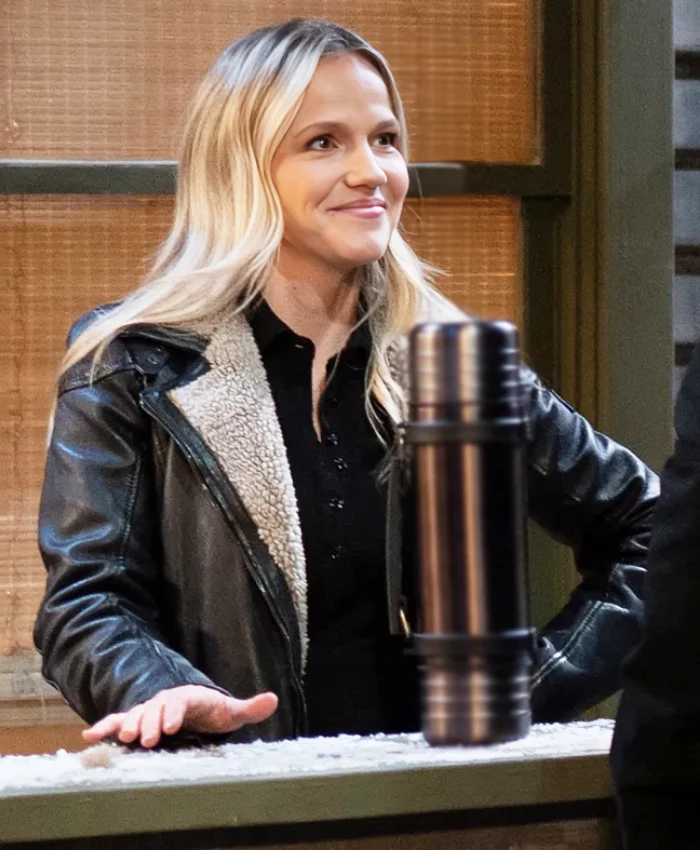 General Hospital Alexa Havins Black Leather Jacket