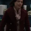 General Hospital Elizabeth Webber Maroon Peacoat