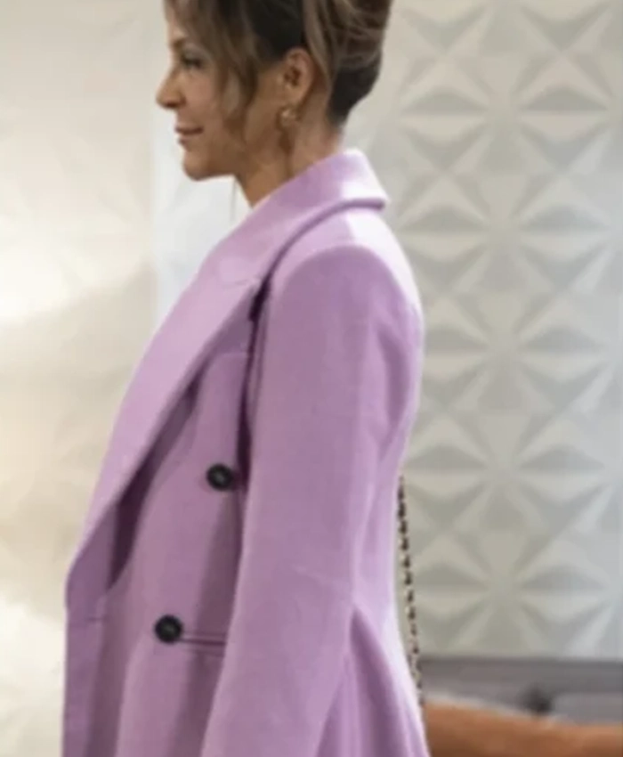 General Hospital Natalia Purple Coat
