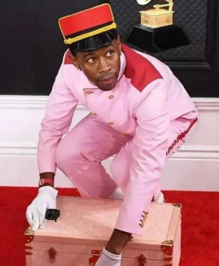 Tyler The Creator Pink Bellhop Suit - Image 3