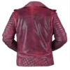 German Singer Michael Kiske Red Leather Jacket
