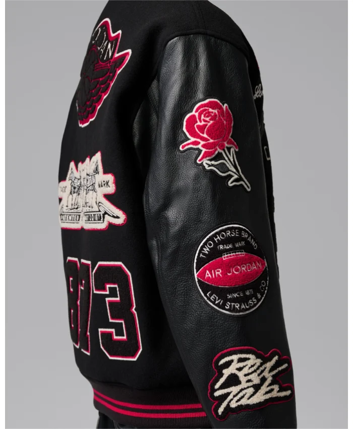 Get Levis X Jordan Wool And Leather Varsity Jacket 2026