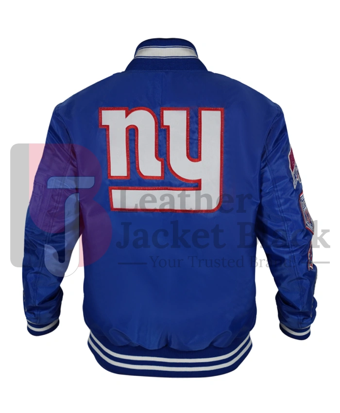 Get New York Giants Bomber MA 1 Royal Bomber Jacket
