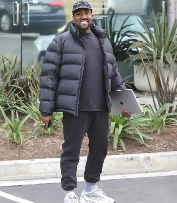 Get Now Kanye West Black Puffer Jacket For Sale