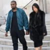 Get Now Kanye West Blue Flight Jacket For Men And Women