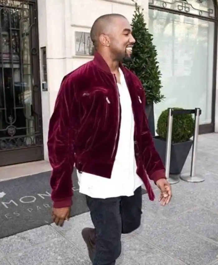 Get Now Kanye West Bomber Velvet Jacket For Men And Women