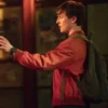 Get Now Missing You 2025 Oscar Kennedy Red Bomber Jacket For Sale
