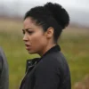 Get Now Riann Steele Debris Finola Jones Black Cotton Jacket For Sale