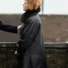 Get Now Say Nothing Maxine Peake Leather Black Coat For Sale