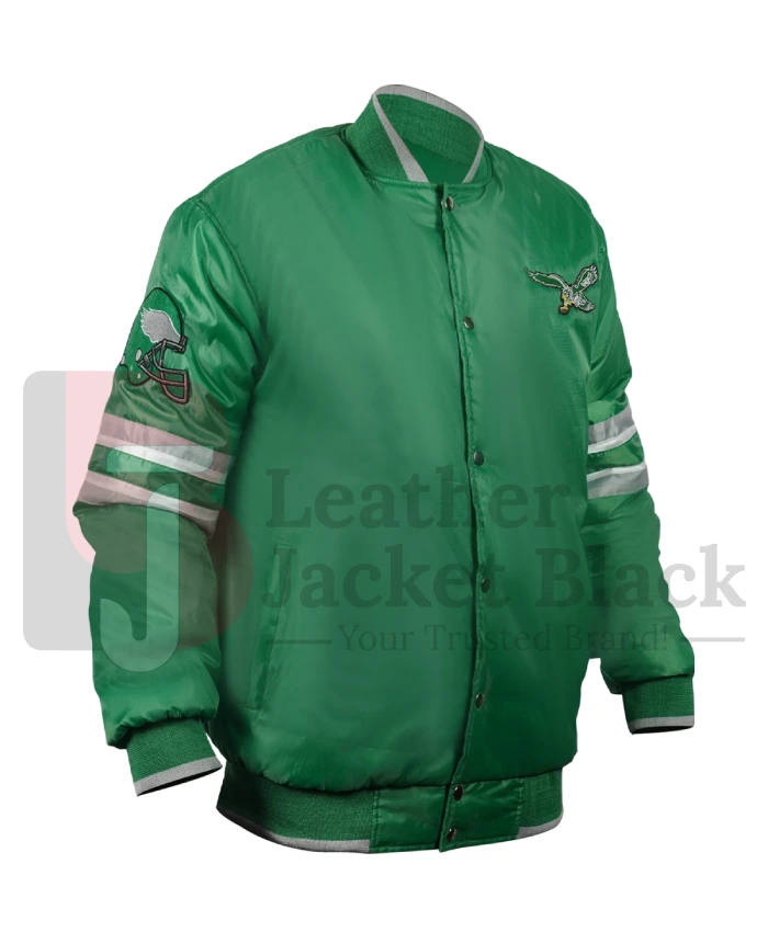 Get This Scout I Philadelphia Eagles Starter Green Vintage Full Snap Varsity Jacket