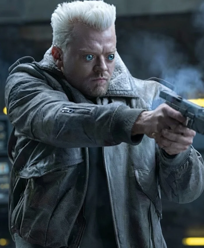 Ghost In The Shell Batou Pilou Asbæk Bomber Leather Jacket Sale