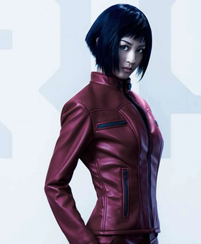 Ghost in The Shell Arise Motoko Kusanagi Maroon Jacket