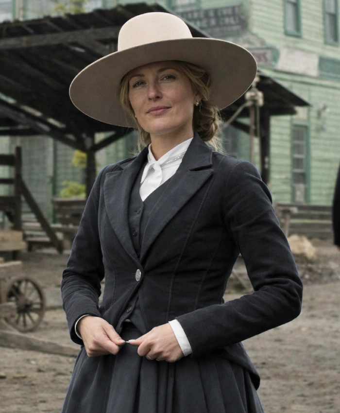 Gillian Anderson TV Series The Abandons S01 Constance Van Ness Black Blazer