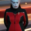 Gina Yashere TV Series Star Trek Starfleet Academy 2026 Lura Thok Red And Black Colorblock Jacket