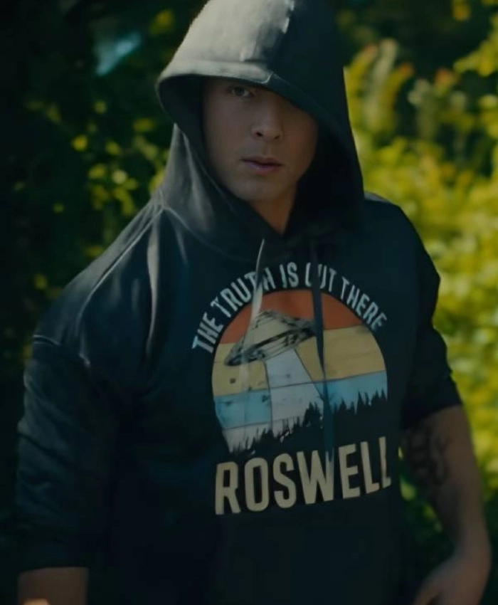 Glen Powell Chad Powers 2025 Gray Hoodie - Image 2