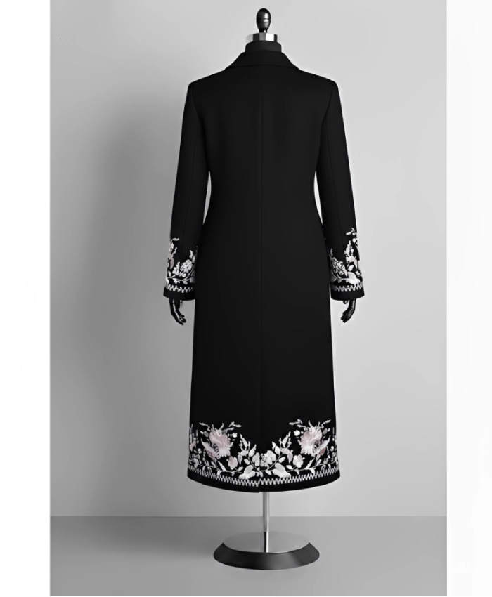 Glenn Close Bafta 2026 Floral Wool Coat