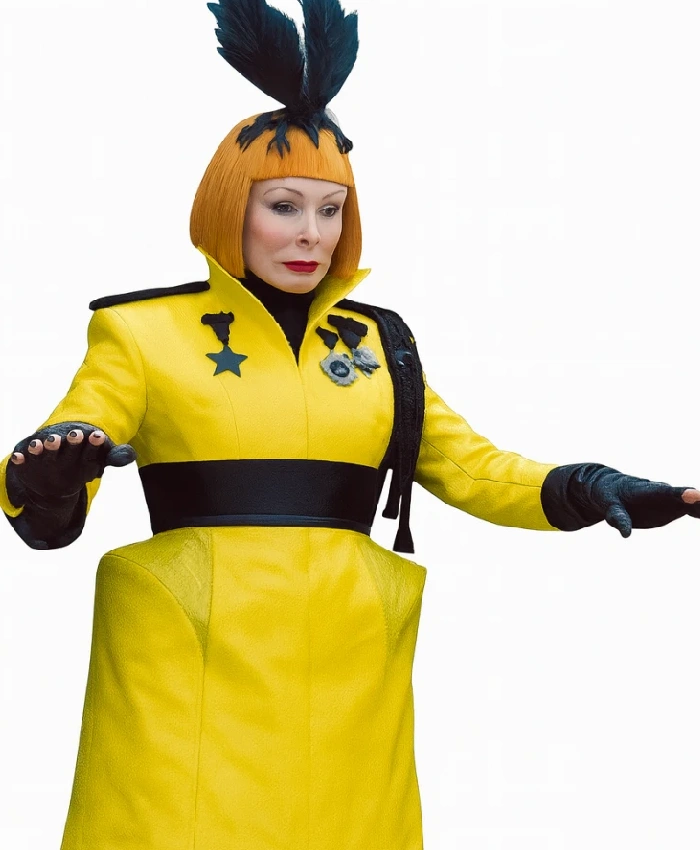 Glenn Close Sunrise on the Reaping 2026 Yellow Coat