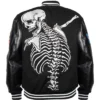 Godspeed Rod Skull James Blake Halloween Black Bomber Varsity Jacket