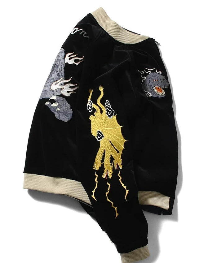 Godzilla HOMEGAME Souvenir Black Jacket