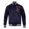 Golden State Warriors 2024 25 City Edition Chenille Navy Satin Jacket