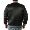 Golden State Warriors Champions Black Satin Jacket Back