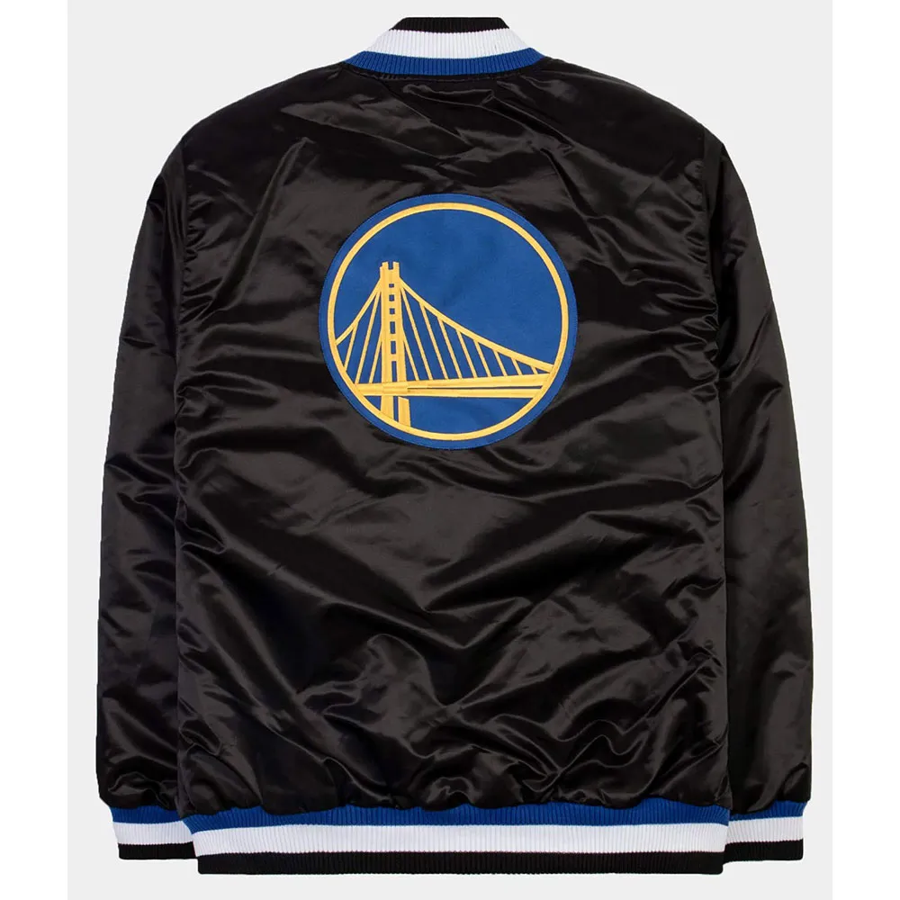 Golden State Warriors Exclusive Black Jacket Back