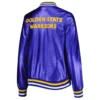 Golden State Warriors Metallic Royal Jacket Back