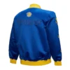 Golden State Warriors OG 3.0 Lightweight Royal Satin Jacket Back