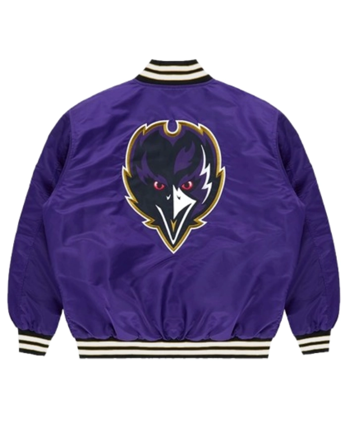Golf Wang 2025 Baltimore Ravens Satin Bomber Jacket