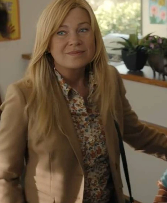 Good American Family 2025 Ellen Pompeo Brown Blazer