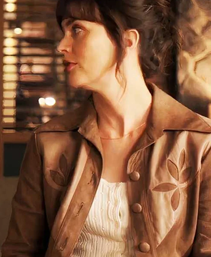 Good Cop Bad Cop Leighton Meester Brown Jacket