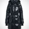 Good Morning America 2026 Rebecca Jarvis Down Black Puffer Jacket Coat