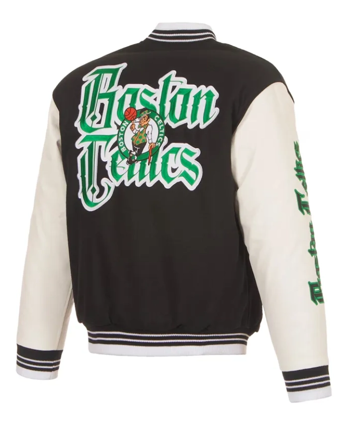 Gothic Boston Celtics Varsity Jacket